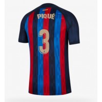 Fotbalové Dres Barcelona Gerard Pique #3 Domácí 2022-23 Krátký Rukáv
